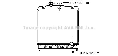 AVA QUALITY COOLING Радиатор, охлаждение двигателя HD2123